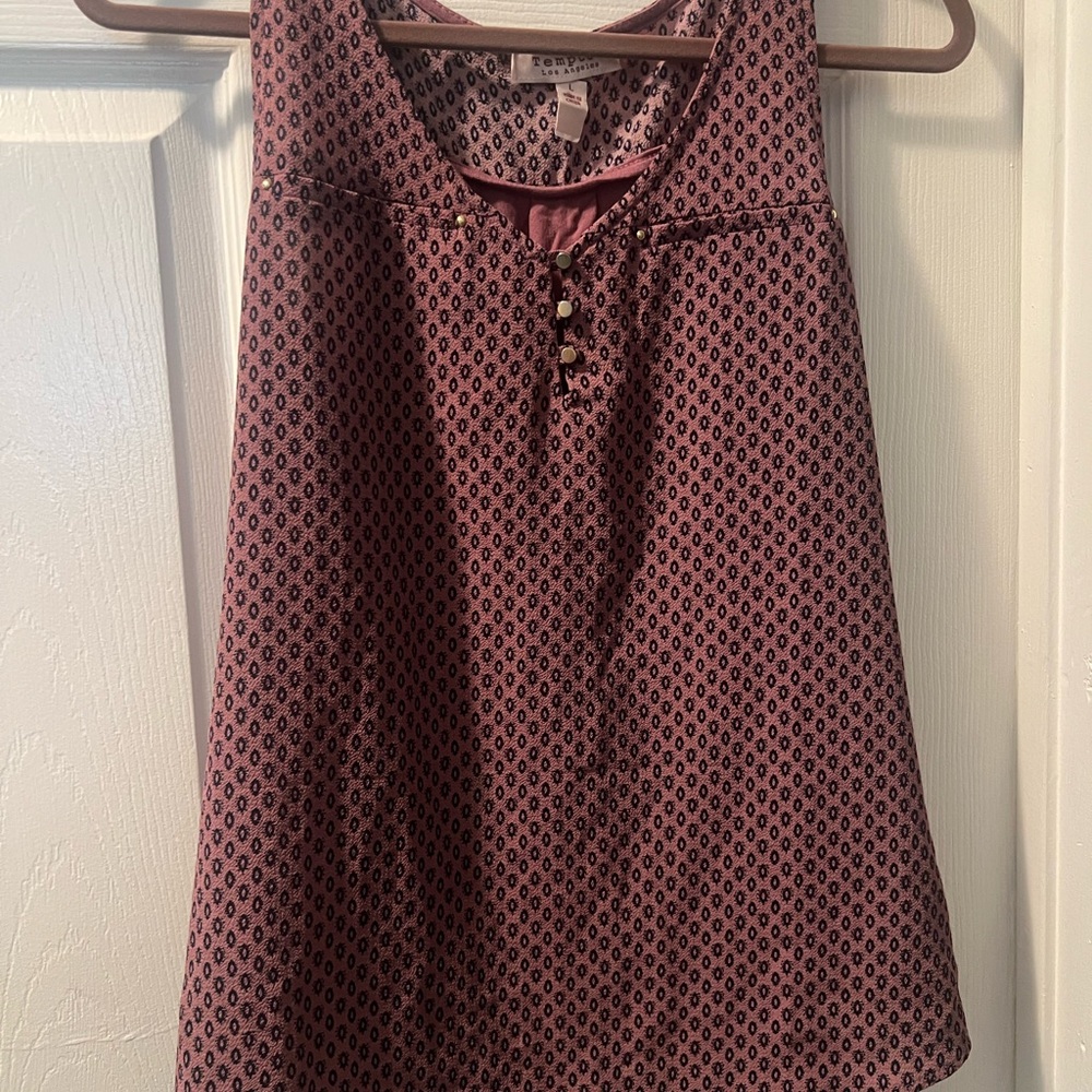 Tempted Pink and Black Patterned Top